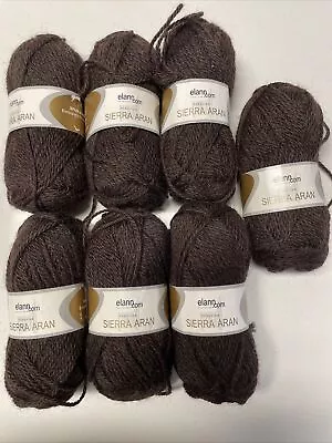 Lot Of 7 - Elann Yarn Peruvian Sierra Aran 80% Highland Wool 20% Alpaca • $30