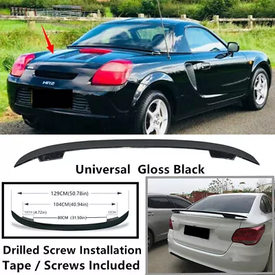Universal Painted Black Fit For Toyota MR2 2000-2006 Rear Trunk Spoiler Lip Wing • $102