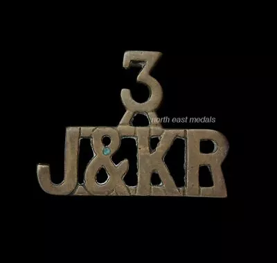 3rd Jammu And Kashmir Rifles Shoulder Title Badge '3J&KR' • $32.82