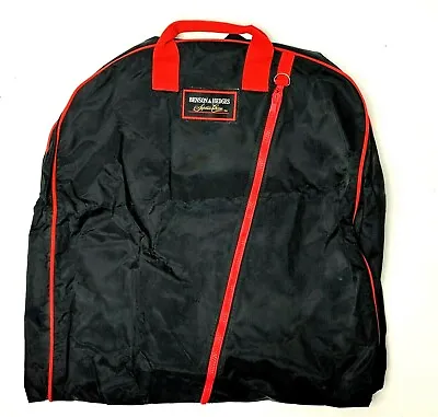 Vintage Benson & Hedges Garment Bag - Suitcase Black & Red Vinyl • $9.78