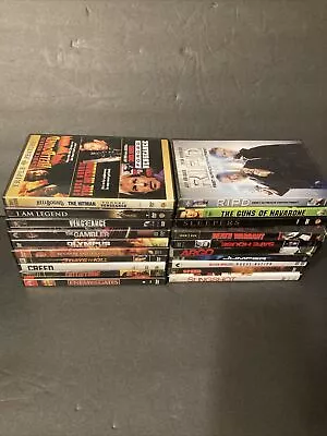 Lot Of 20 Action DVD Collection/ 20 Movies Bundle Cops Crime Thriller Drama-A • $15