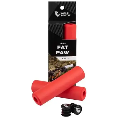 Wolf Tooth Fat Paw Grips Red — AUS STOCK — Handlebar Grip MTB • $58.99