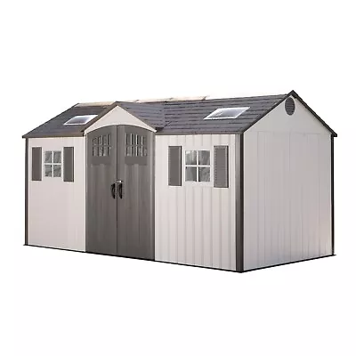 Lifetime 15x8 Garden Shed 60138 With Vertical Siding Full Length Skylight • $2798.98