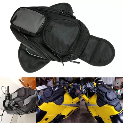 Motorcycle Magnetic Oil Fuel Tank Bag Motorbike Saddle Luggage Bag Waterproof US • $29.99