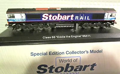 Atlas Editiions Eddie Stobart Rail Class 66 Eddie The Engine 66411 • £21.99