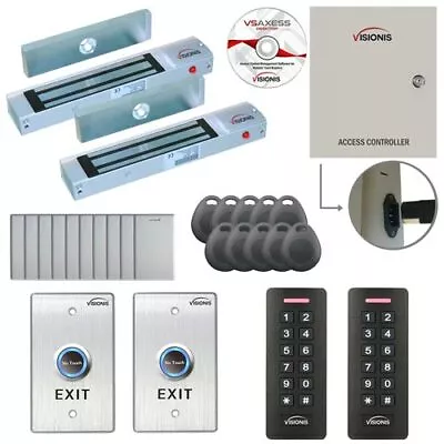 Visionis Two Door Access Control With Software Maglocks & Keypad/Card Readers • $334.37