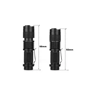 SK68  300LM Led 5W Single Mode Mini Zoomable 14500 AA Flashlight Pocket Torch • $5.99