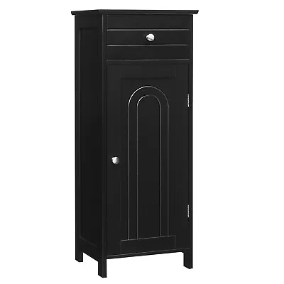 £49.99 • Buy Bathroom Storage Cabinet Floor Standing Wooden Cupboard W/ Single Door & Drawer