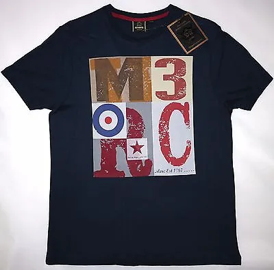 Merc Mens Album Cover Tee Shirt In Navy Size M Nwt  • £11.99