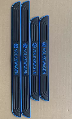 X4 Blue Door Scuff Sill Cover Panel Step Protectors For Volkswagen Accessories • $14.88