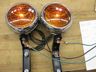 2 Vintage 4 5/8  Guide 12 Volt Fog  Lights • $330