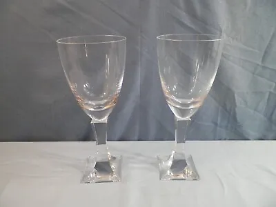 Set Of 2 Moser Clear Lancelot Water Glasses Goblets • $149.99