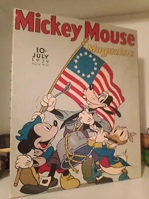 Vintage 1939 Mickey Mouse Magazine Spirit Of 76’ Puzzle MISSING 1 PIECE  • $10