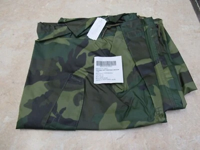 $24.95 • Buy US Woodland Camo Wet Weather Trousers Rainsuit Pants Old Style Military Medium