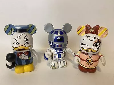 DISNEY VINYLMATION Mike Sullivan R2-D2  MISSMINDY STRONGMAN DONALDDUCK Daisy. • $34.99