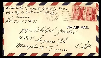 Mayfairstamps US 1958 APO 36 NY To Memphis TN Airmail Cover Aaj_44727 • $1