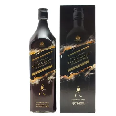 Johnnie Walker Double Black Limited Edition Shadow Giftbox 1L • $89.99