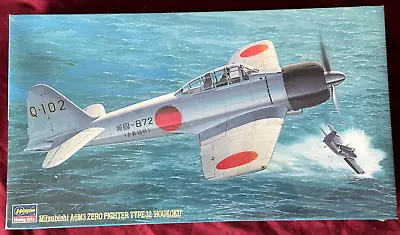 SEALED Hasegawa Mitsubishi A6M3 Zero Fighter Type 32 HOUKOKU WWII 1:48 Model Kit • $23.99