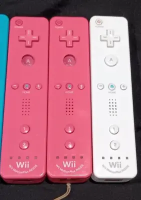 Official Nintendo Wii Remote Plus Controller (2x Pink 1x White) $45 Each • $45