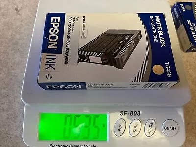 Epson T5438 Matte Black Ink Cartridge 4000 /7600 /9600 1 New  3 Partial Used • $15