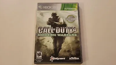 CASE ONLY Call Of Duty 4: Modern Warfare (Xbox 360 2007) ACTIVISION Acceptable • $3