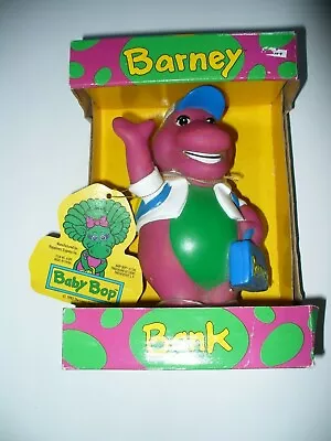 Vintage BARNEY DINOSAUR BANK  NEW School Lunch Box Backpack • $26