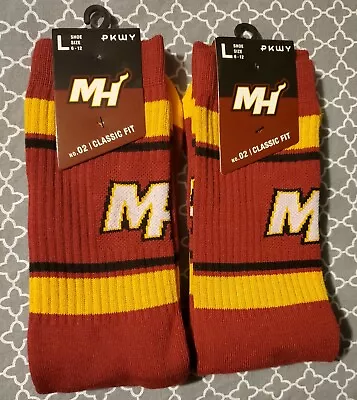 Lot Of 2 NBA Miami Heat Large Classic Fit Crew Socks Size L (6-12) NEW  • $14.99