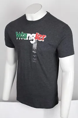 Wrangler Men's T Shirt Mexico Flag Kabel Short Sleeve Charcoal 112325775 • $14.44
