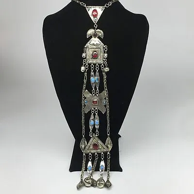 119.2g 21  Turkmen Necklace Pendant Long Necktie Old Vintage Gold-GildedTN399 • $199.99