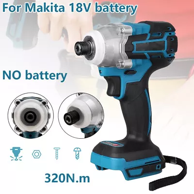 Electric Cordless Brushless Impact Driver For Makita DTD154Z 18V Li-Ion 1/4″ New • £29.59