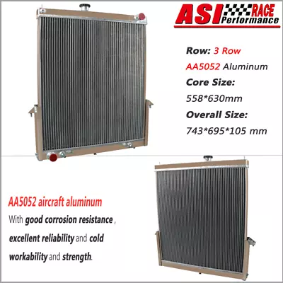 3ROW Aluminum RADIATOR Fit NISSAN PATROL Y61 GU 4.2L Wagon & Ute 09/2001-2012 AT • $259