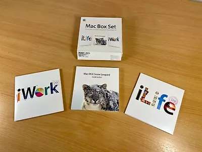 Apple Mac Box Set SNOW LEOPARD OS X 10.6.3 Disc + ILife 09 + IWork 09 • £35