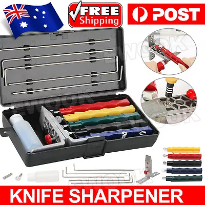 Knife Sharpener System Knife Sharpening Pro Knives Scissors 5 Stone Fix Angle • $28.95