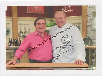 Original Autograph Alfons Schuhbeck Television Cook // Autograph Autograph S 276717 • £12.48