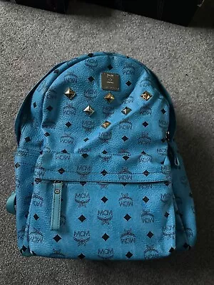 Baby Blue Mcm Large Backpack • £150