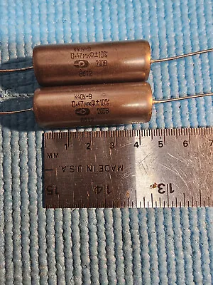 2pcs 0.47uf -200V PIO Capacitors Matched Pair K40Y-9 • $12.51