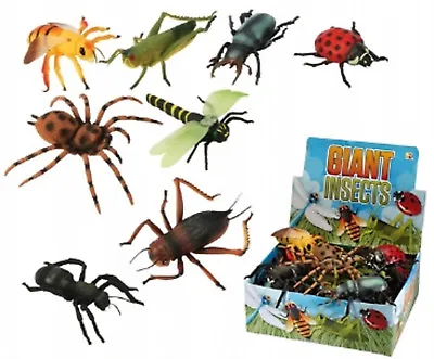 £29.95 • Buy Giant Plastic Insects Toy 6 - 8 Inch Long Flying Bugs Spider Wasp Mini Beasts