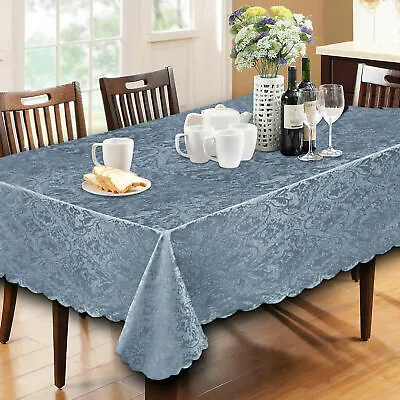 Modern Large Rectangle Round Damask Table Cloth Cover Napkin Table Cloths Runner • £6.50