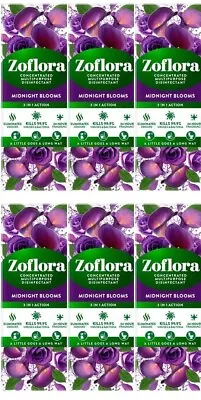 £15 • Buy 6 X  Zoflora 3 In 1 Action  Concentrated Disinfectant 120ml. Midnight Blooms