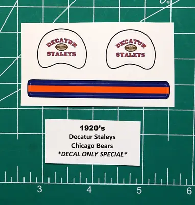 1920’s Decatur Staleys (Chi Bears) Football Gumball Helmets *DIECUT DECALS ONLY* • $2