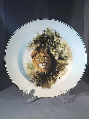 Wedgwood David Shepherd Lion Plate World Wildlife Fund Made In England • £12.50