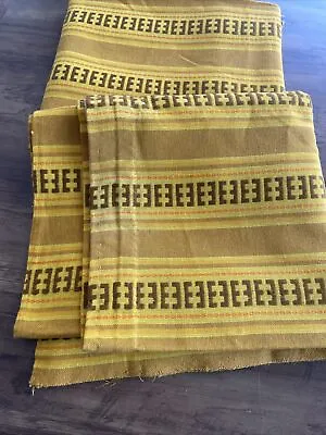 £30 • Buy Pair 1960-70s Curtains. Heavy Weave Fabric. Vintage.