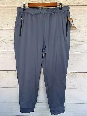 ASICS Athletic Pants Mens Size XL Blue 433 Fleece Lined Knit Jogger Pants New • $22.45