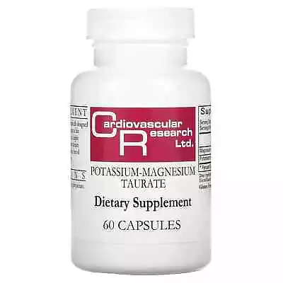 Cardiovascular Research Ltd. Potassium-Magnesium Taurate 60 Capsules • £19.45