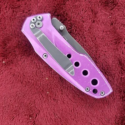 Cabela's Purple Folding Pocket Knife Plain Edge Liner Lock PE300-PU • $7.95