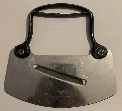 VTG Stainless Steel Kitchen Rocker Knife W/ Cast Iron Handle. ULU Inuit Style • $35