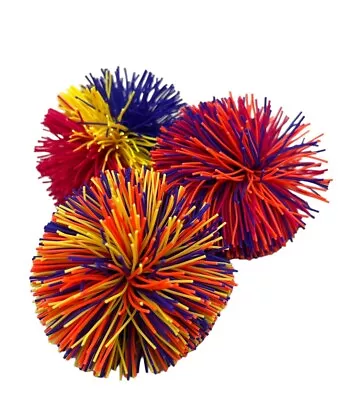 Vintage Kosmic Koosh Style Ball Lot Of 3 Multicolored Great Condition • $25