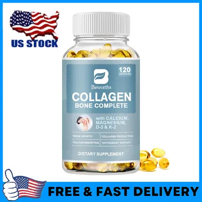 Collagen Complex With D3 K2CalciumMagnesium For SkinMuscleJointBone Health • $13.99