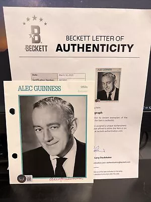 Alec Guinness Signed Photo Beckett Authenticated • $225