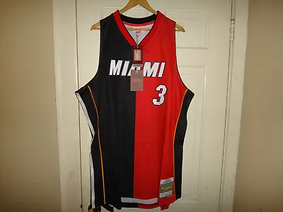 Men's Big & Tall Dwyane Wade 2005-06 Mitchell & Ness Heat Split Swingman Jersey • $76.50